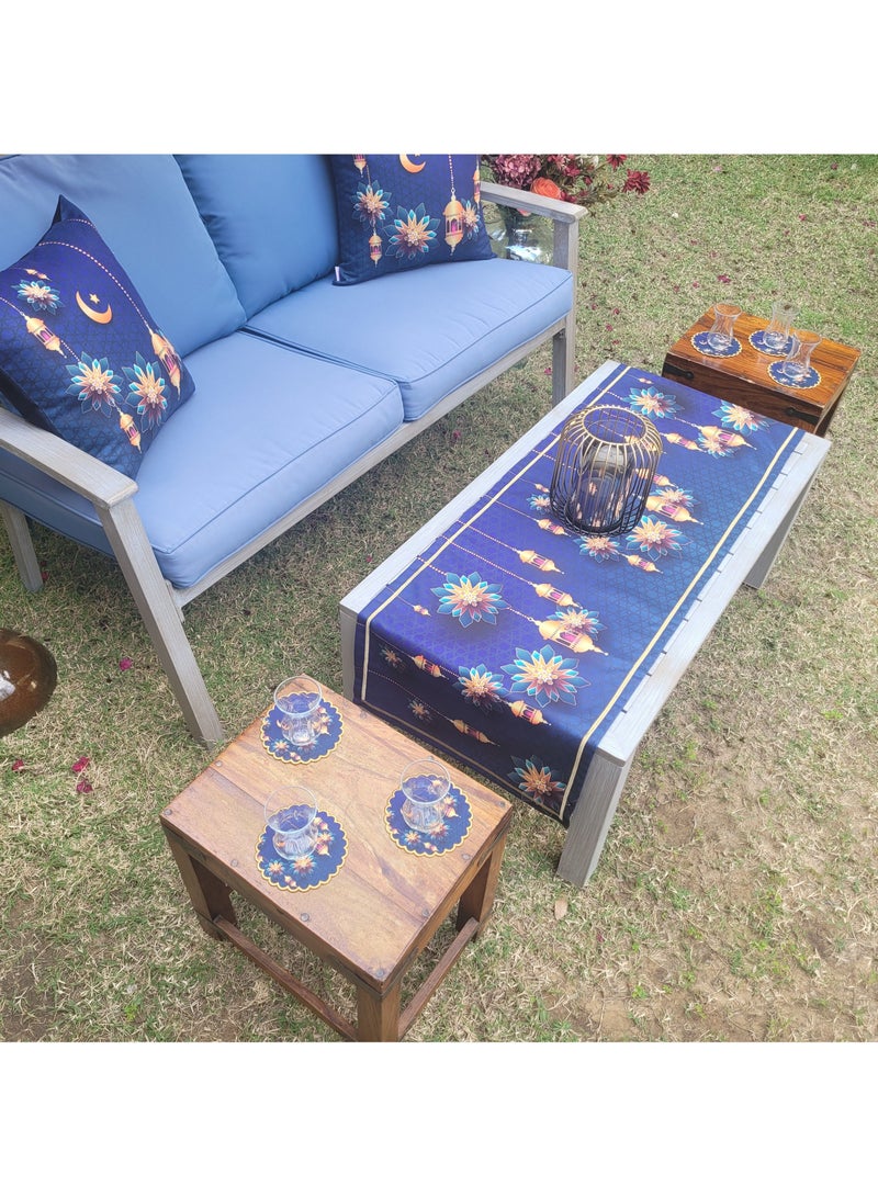 Alwan Ramadan Kareem Fabric Coaster Set of 6 - Image 5