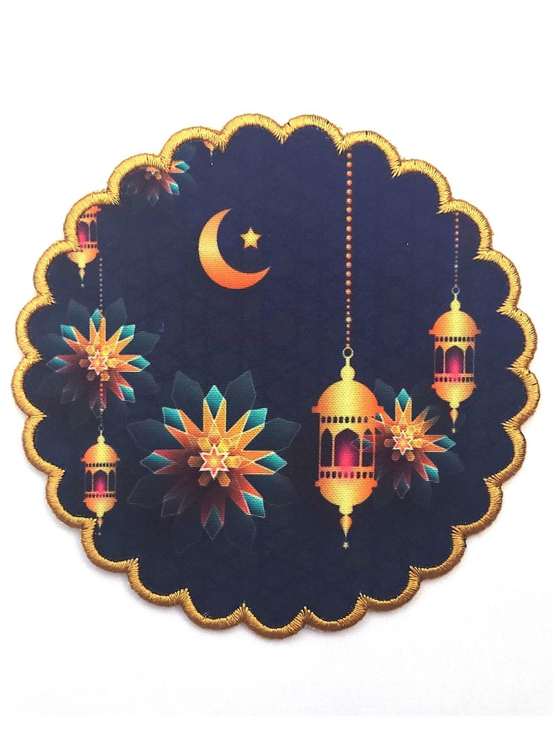 Alwan Ramadan Kareem Fabric Coaster Set of 6 - Image 2