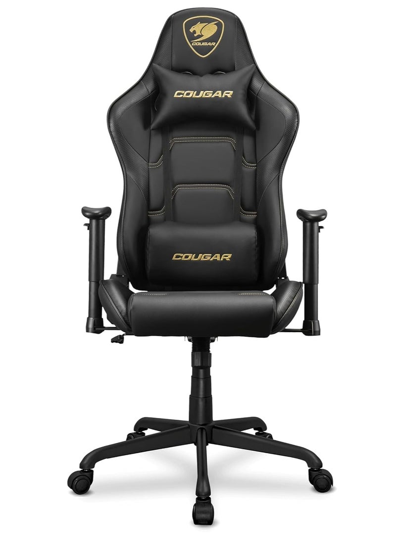 كوجار كرسي ألعاب Cougar Armor Elite Royal – أسود، تصميم مريح، دعم للرقبة والظهر، مساند قابلة للتعديل، جلد فاخر وقاعدة قوية بعجلات - Image 1