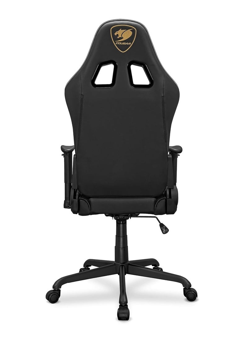 كوجار كرسي ألعاب Cougar Armor Elite Royal – أسود، تصميم مريح، دعم للرقبة والظهر، مساند قابلة للتعديل، جلد فاخر وقاعدة قوية بعجلات - Image 2
