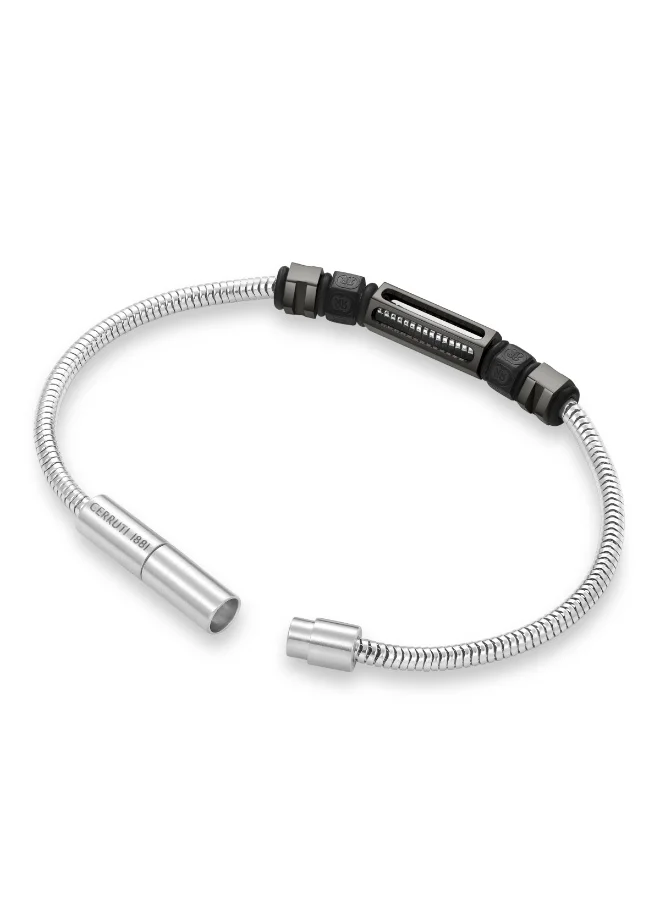 CERRUTI 1881 Silver Black Bracelet for Men