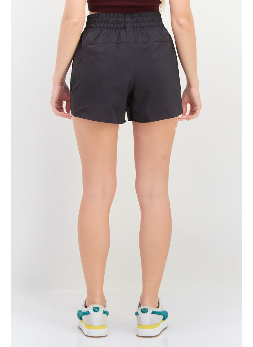 PUMA Women Sportswear Fit Drawstring Running Shorts, Dark Grey  - Image 3