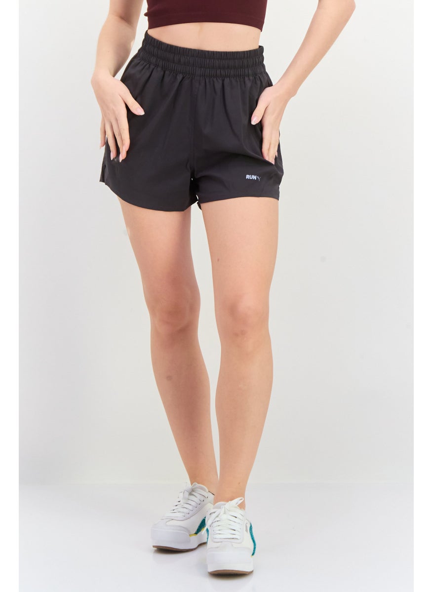 PUMA Women Sportswear Fit Drawstring Running Shorts, Dark Grey  - Image 1