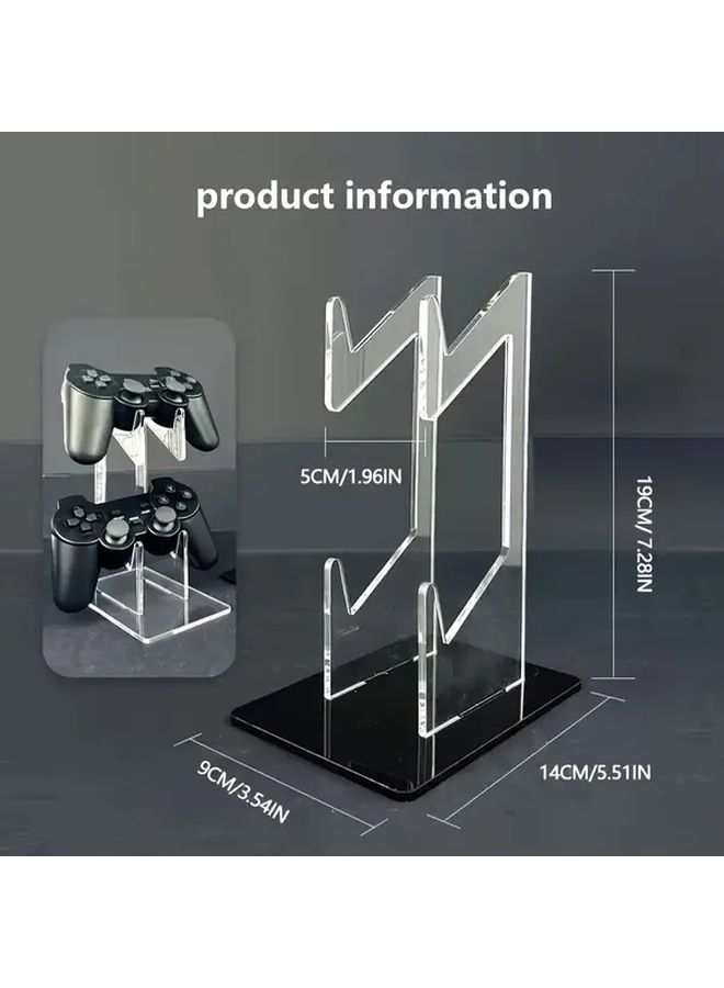 Transparent Black Acrylic Dual Layer Controller Stand For PS5 PS4 Switch Xbox - Image 4