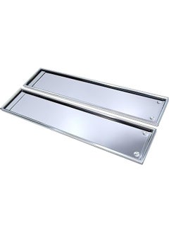 Sebura Chrome Plated Metal Nickel Plated 2 New Generation License Plate Holders  - Image 1