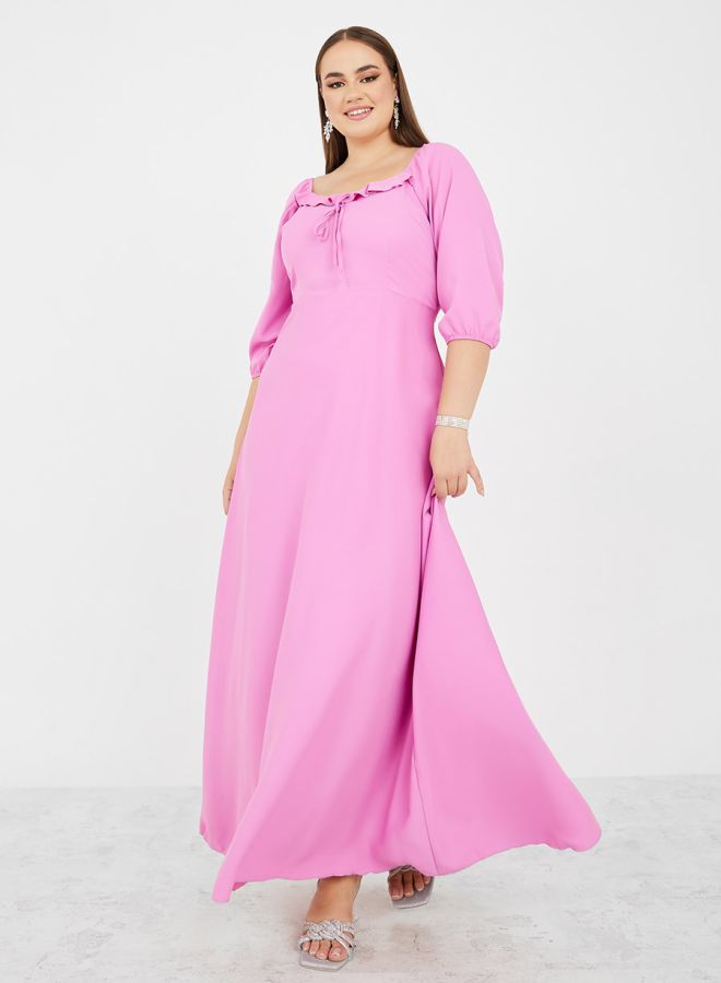 Styli Ruffled Maxi Dress - Image 1