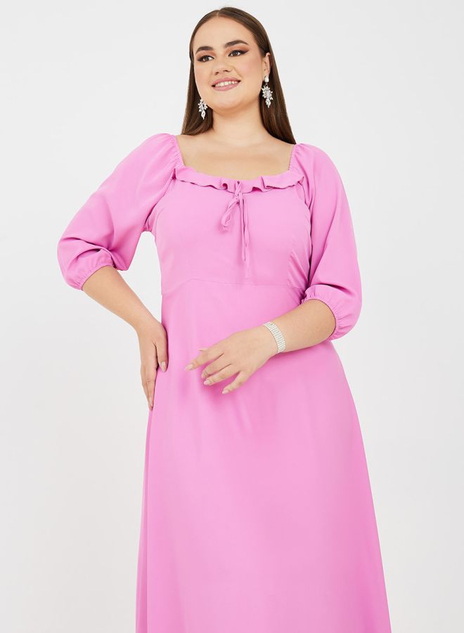 Styli Ruffled Maxi Dress - Image 2