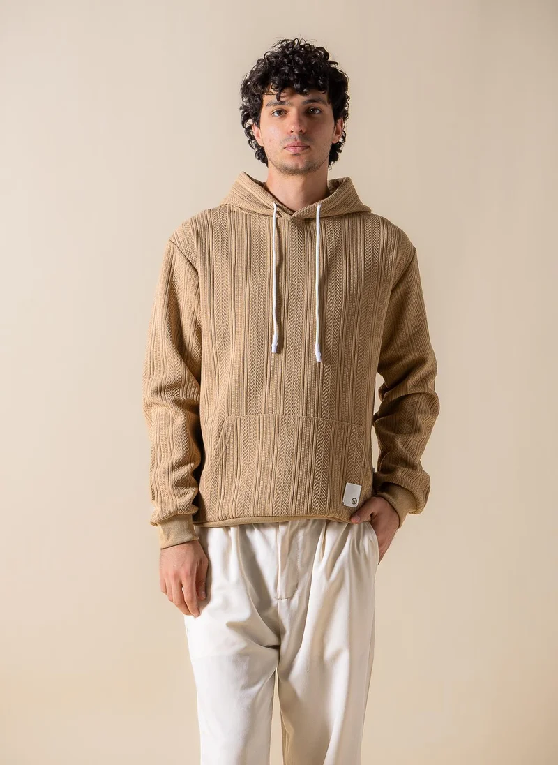 SHAPES TEXTURED COMFORT HOODIE