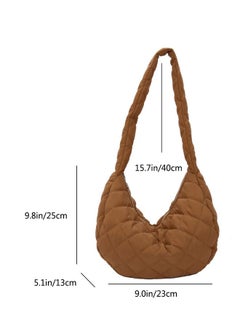 Styli Quilted Design Shoulder Bag with Zip Closure  - Image 4