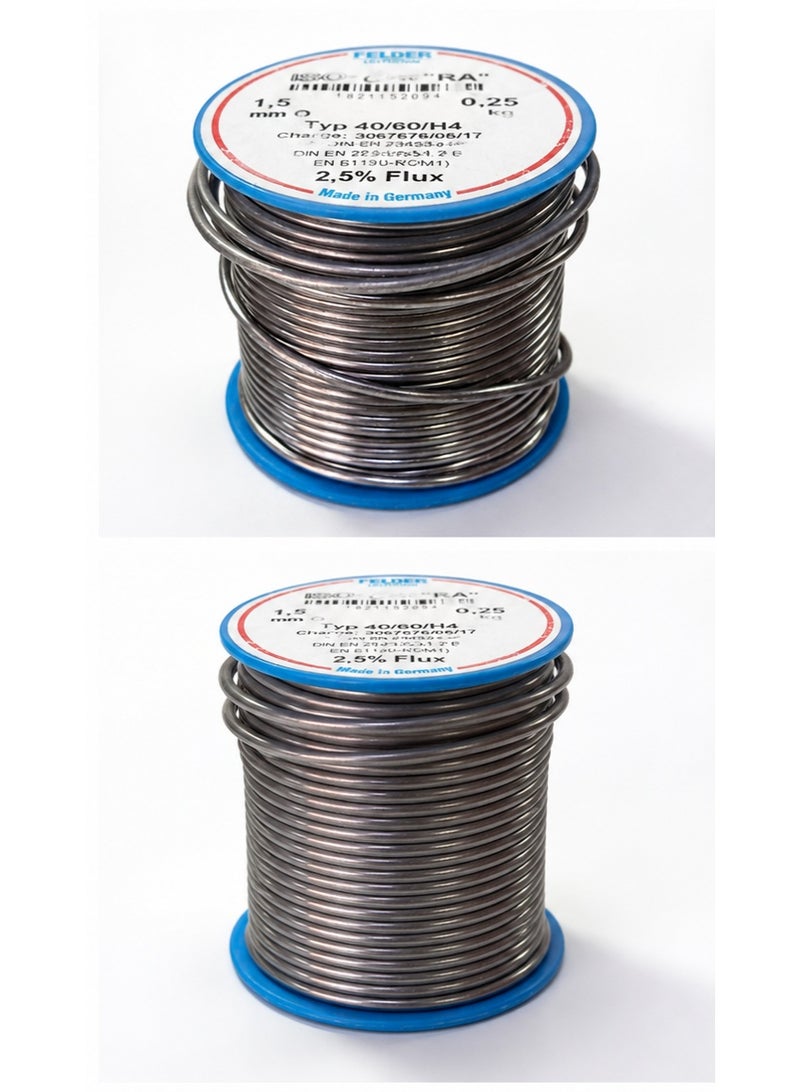 فيلدر سلك لحام FELDER ISO-Core RA 1.5 مم 0.25 كجم 2.5% تدفق - Image 2