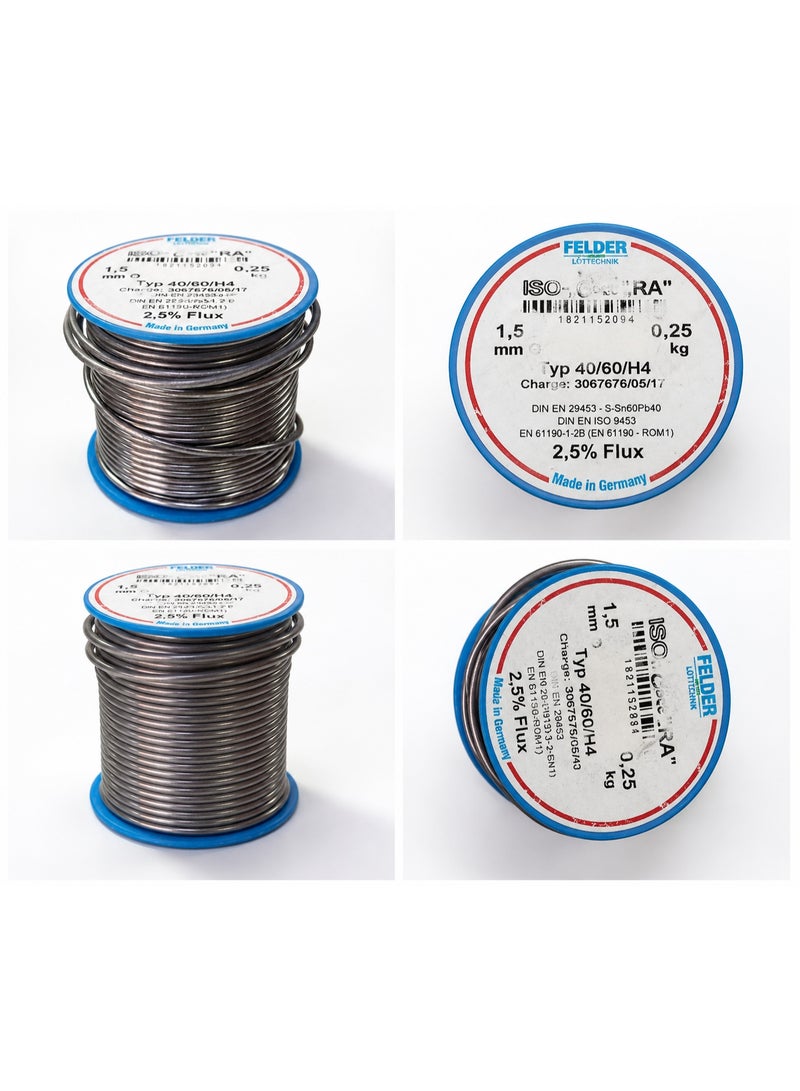 فيلدر سلك لحام FELDER ISO-Core RA 1.5 مم 0.25 كجم 2.5% تدفق - Image 3