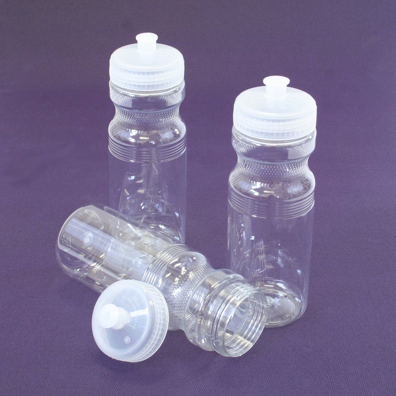 Rolling Sands BPA-Free 24 Ounce Clear Water Bottles, 3 Pack, Made in USA - Image 4