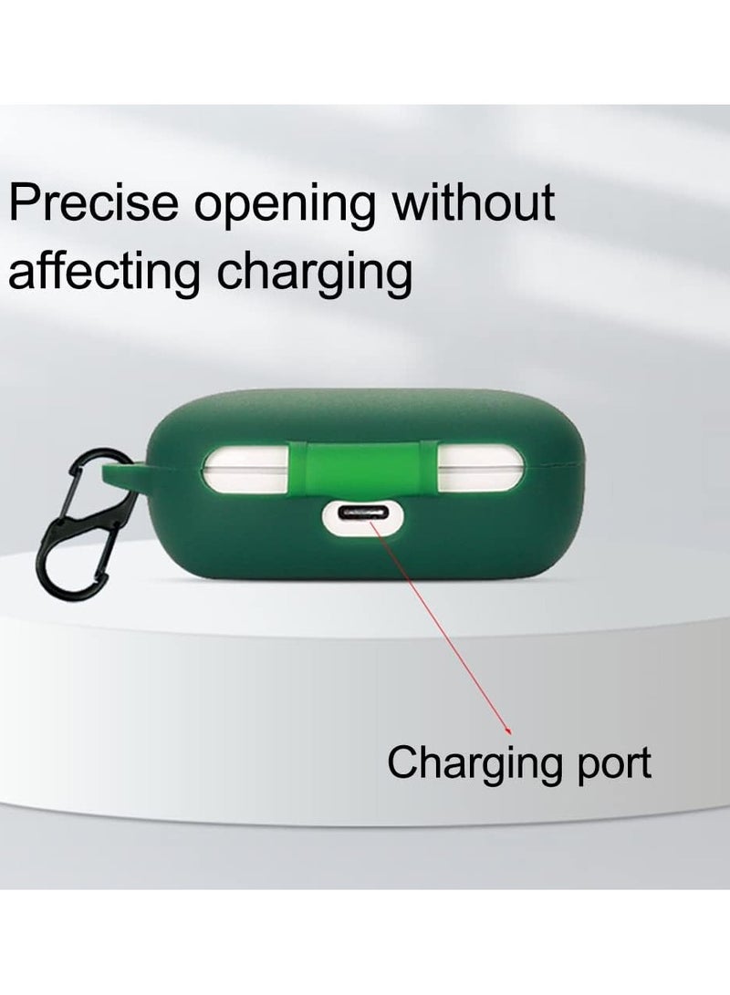 Silicone Protective Case for Huawei FreeBuds SE with Keychain Cover (green) - Image 3