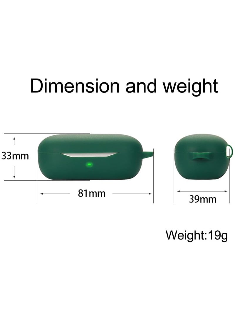 Silicone Protective Case for Huawei FreeBuds SE with Keychain Cover (green) - Image 5