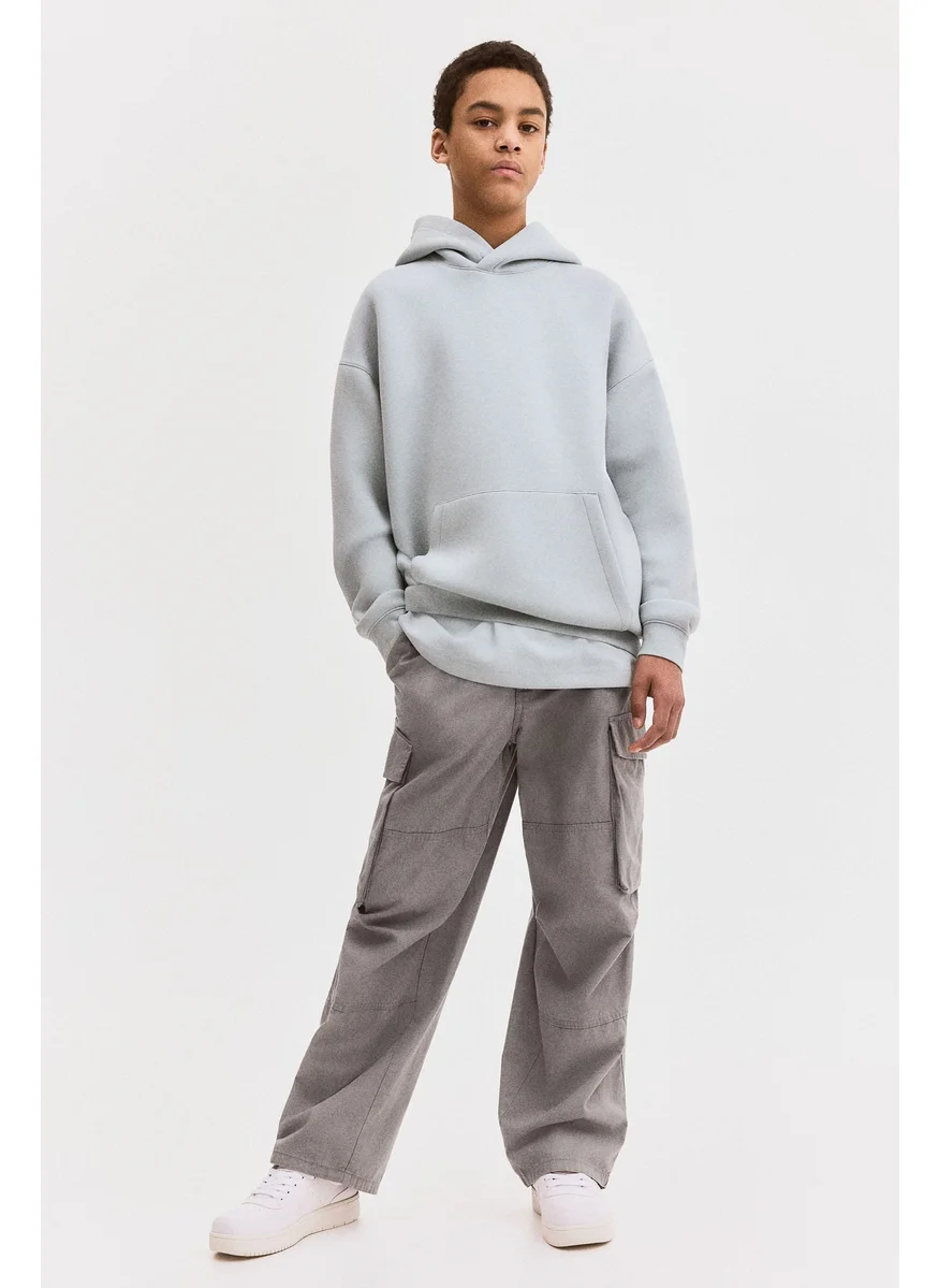 H&M Cotton Canvas Parachute Trousers