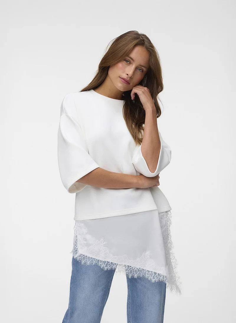 Vero Moda Women's VMSOFIE Oversize Asymmetric Jersey Top