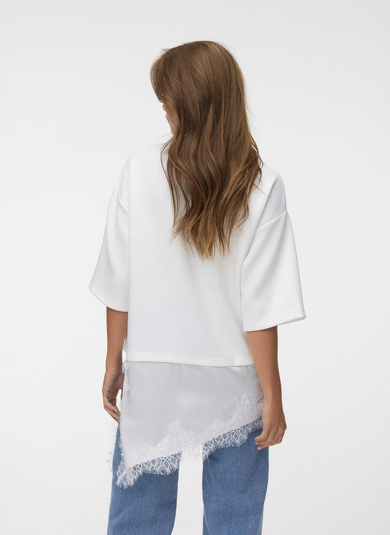 VERO MODA Women's VMSOFIE Oversize Asymmetric Jersey Top - Image 2