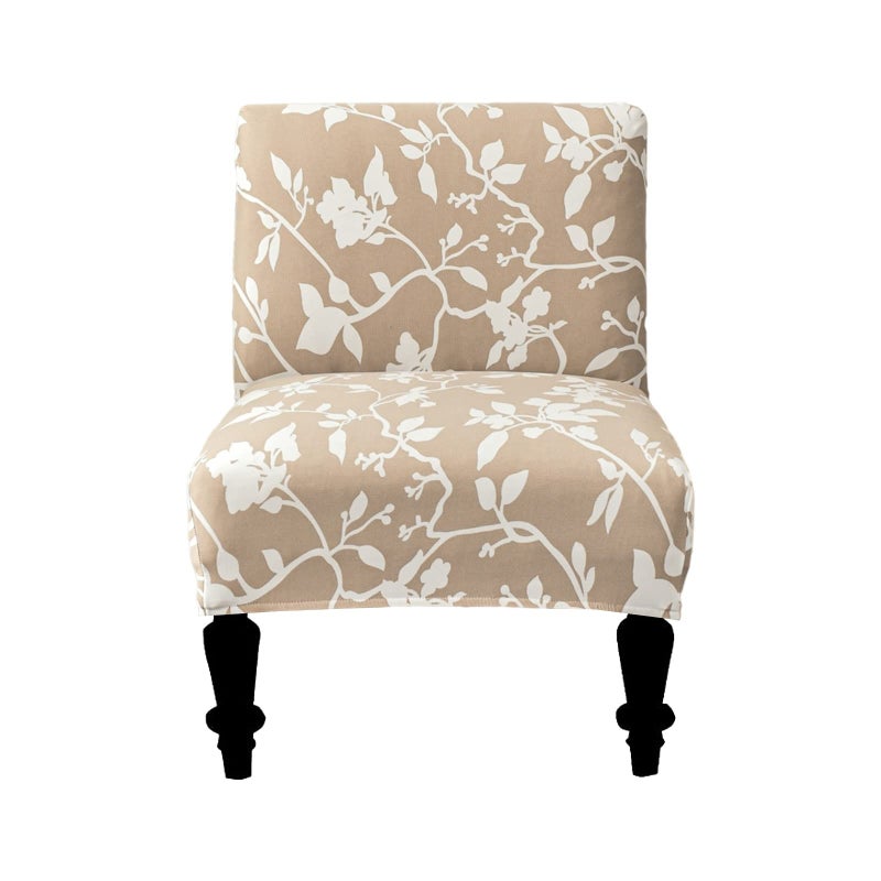 EcoAncheng Armless Chair Slipcover Removable Armless Accent Chairs Covers Washable Armless Slipper Chair Slipcover Printed Armless Chair Furniture Protector Covers for Living Dining Room Hotel