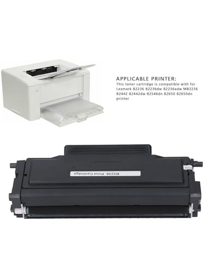 حبر أراموكس 3K الأسود بديل للطابعات ليكسمارك B2236 وB2236dw وB2442 وB2650 بدون تسريب - Image 5