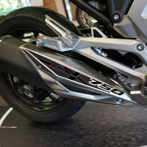 labelbike 3D Motorcycle Muffler Sticker Decoration and Protection in Resin Compatible with Honda NC 750X 20162024 - Image 1