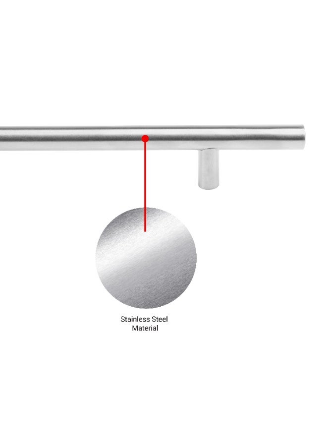 CINCINNO Stellarum Premium Anti-Rust Stainless Steel Pull Handle – For Home & Office, UV Protection, 2-Year Color Warranty, Salt Spray Tested (Stainless Steel, 200x12x32 mm) - Image 4