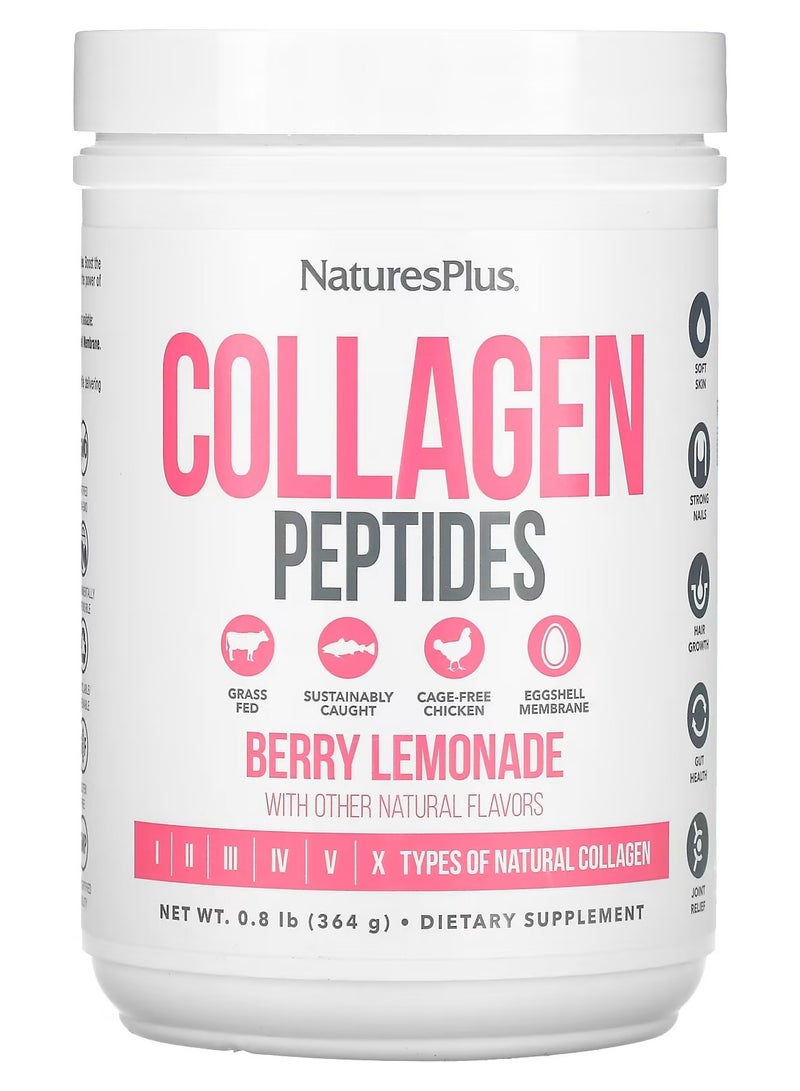 NaturesPlus Collagen Peptides  Berry Lemonade 0.8 lbs 364 g - Image 1