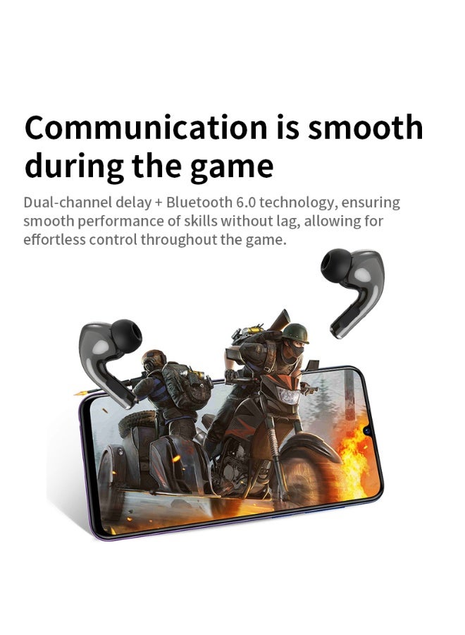 ERAZER earbud wireless EP210 Pro noise cancelling earbuds gaming in ear earphone bluetooth 6.0 with mic - Image 4
