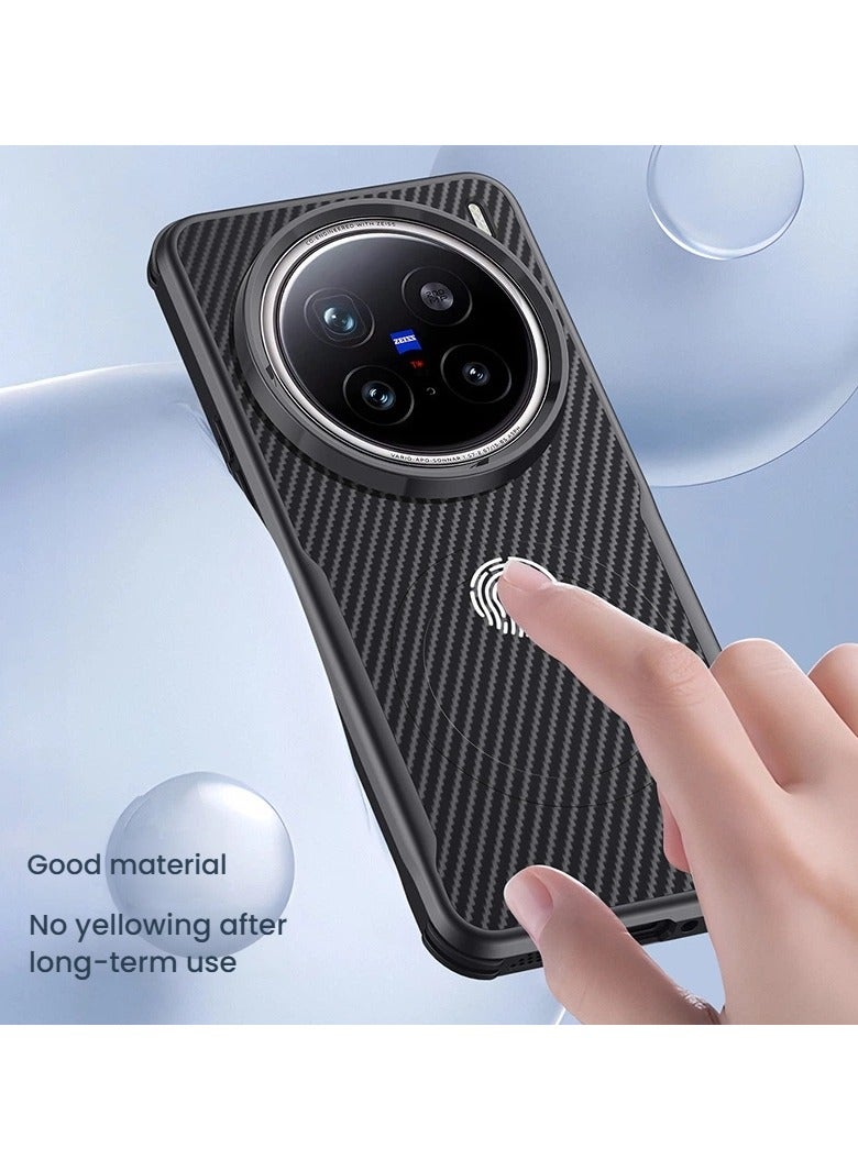 general Compatible with vivo X300 Pro Magnetic Phone Case Full-Coverage Shock-Resistant Protective Case MagSafe Compatible with Strong Magnetic Attachment - Image 2