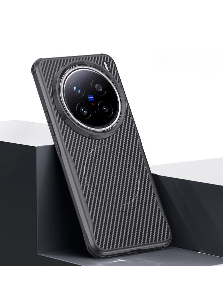 general Compatible with vivo X300 Pro Magnetic Phone Case Full-Coverage Shock-Resistant Protective Case MagSafe Compatible with Strong Magnetic Attachment - Image 1