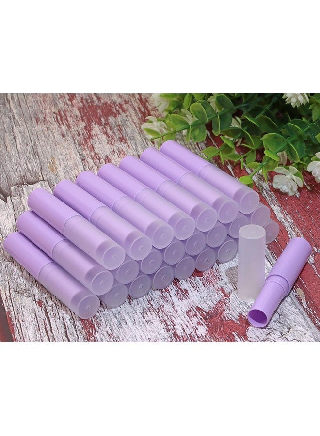 Mini Skater Mini Skater 0.14oz Empty Flavored Lip Balm Container Tubes Plastic Homemade Moisturizing Lip Stick with Caps Bulk Fit for Women Adult DIY Making Supplies, 25 Count (Purple) - Image 4