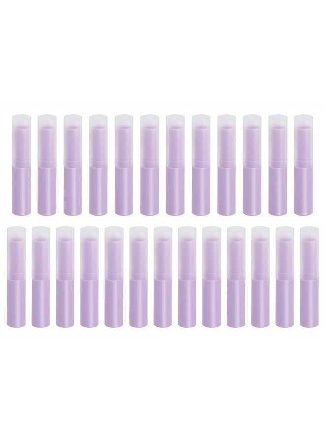 Mini Skater Mini Skater 0.14oz Empty Flavored Lip Balm Container Tubes Plastic Homemade Moisturizing Lip Stick with Caps Bulk Fit for Women Adult DIY Making Supplies, 25 Count (Purple) - Image 1