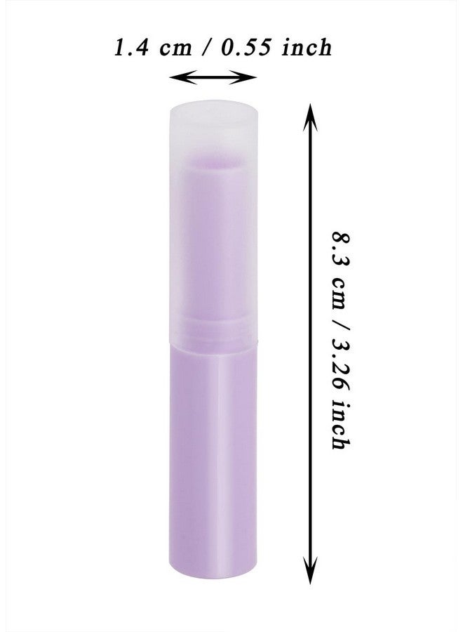 Mini Skater Mini Skater 0.14oz Empty Flavored Lip Balm Container Tubes Plastic Homemade Moisturizing Lip Stick with Caps Bulk Fit for Women Adult DIY Making Supplies, 25 Count (Purple) - Image 3