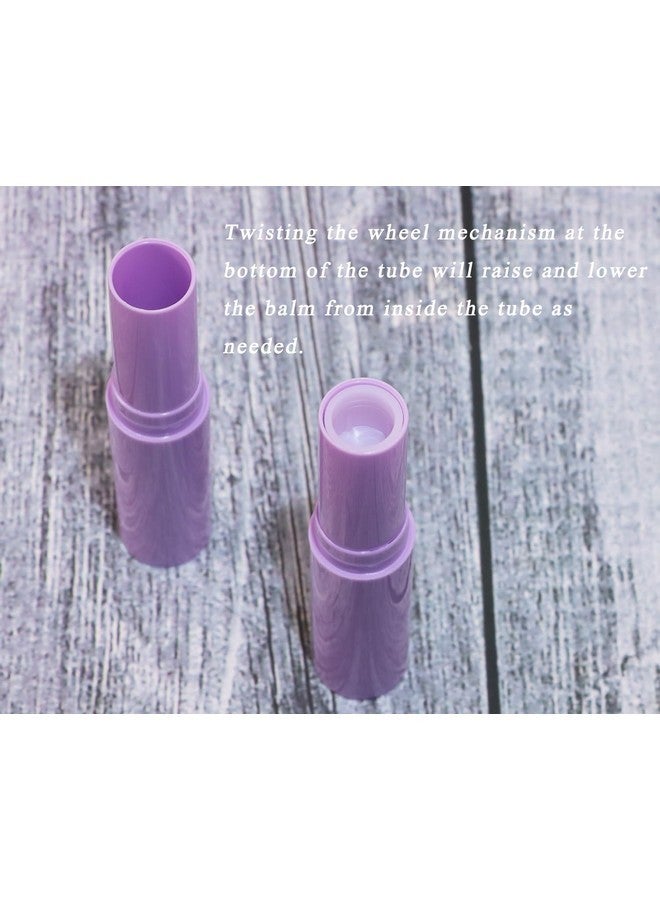 Mini Skater Mini Skater 0.14oz Empty Flavored Lip Balm Container Tubes Plastic Homemade Moisturizing Lip Stick with Caps Bulk Fit for Women Adult DIY Making Supplies, 25 Count (Purple) - Image 5
