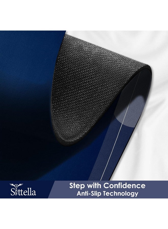SITTELLA Rubber 2 Kitchen Mats Set, Anti-Skid Kitchen Mats 3.5mm, Water Absorbent Rug, Carpets, Floor Mat for Home and Kitchen (120x40cm & 40x60cm) Blue, Rectangular - Image 5