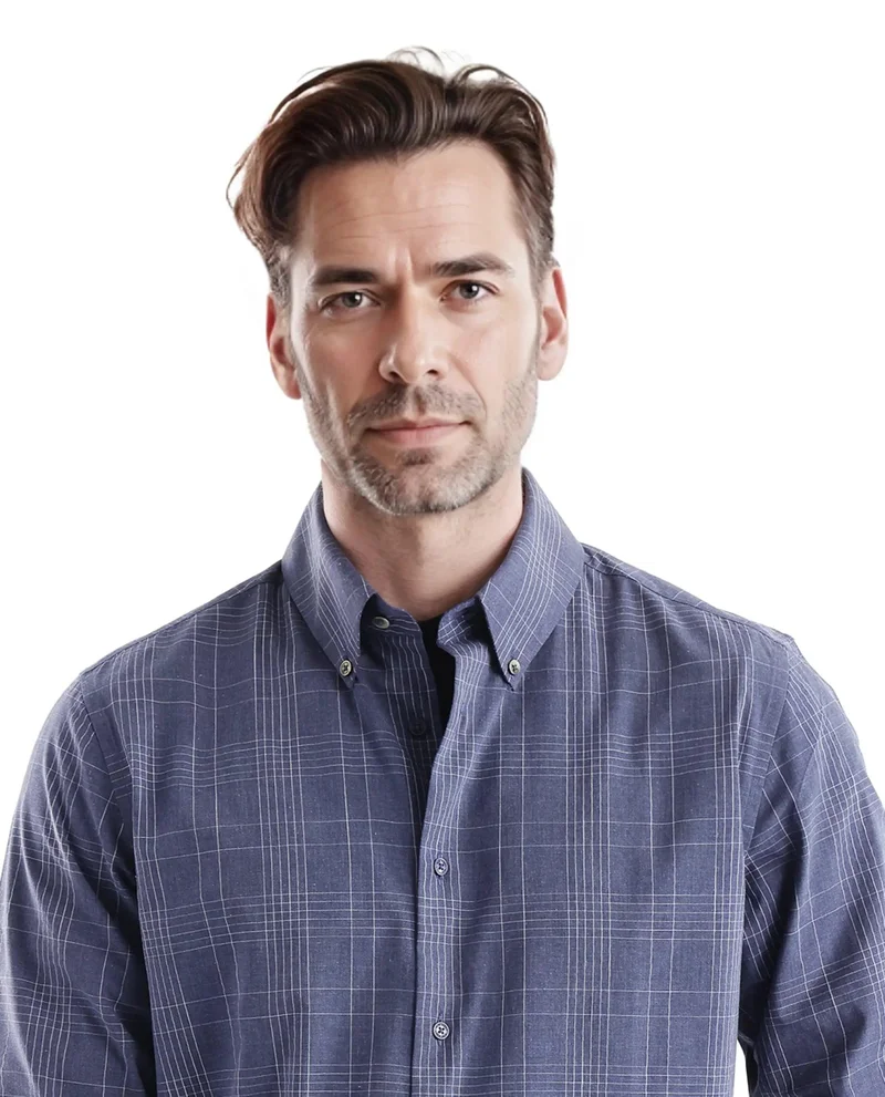 Rare Rabbit Men's Regular Fit Checkered Shirt