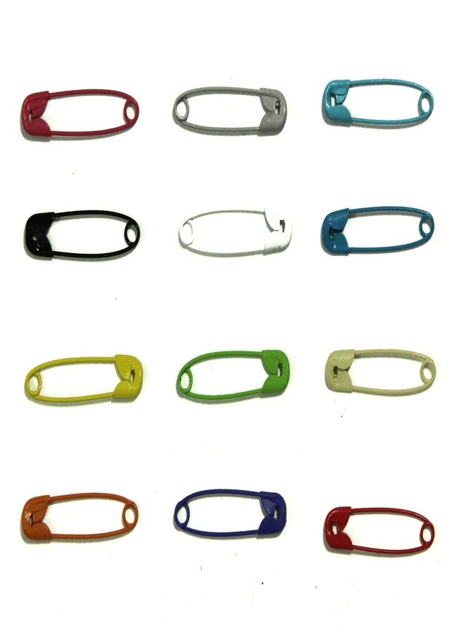 All In One Multicolor Metal Clothing Accessories Trimming Fastening Safety Pins for DIY Craft Sewing (Multicolor 30mm 100pcs) - Image 1