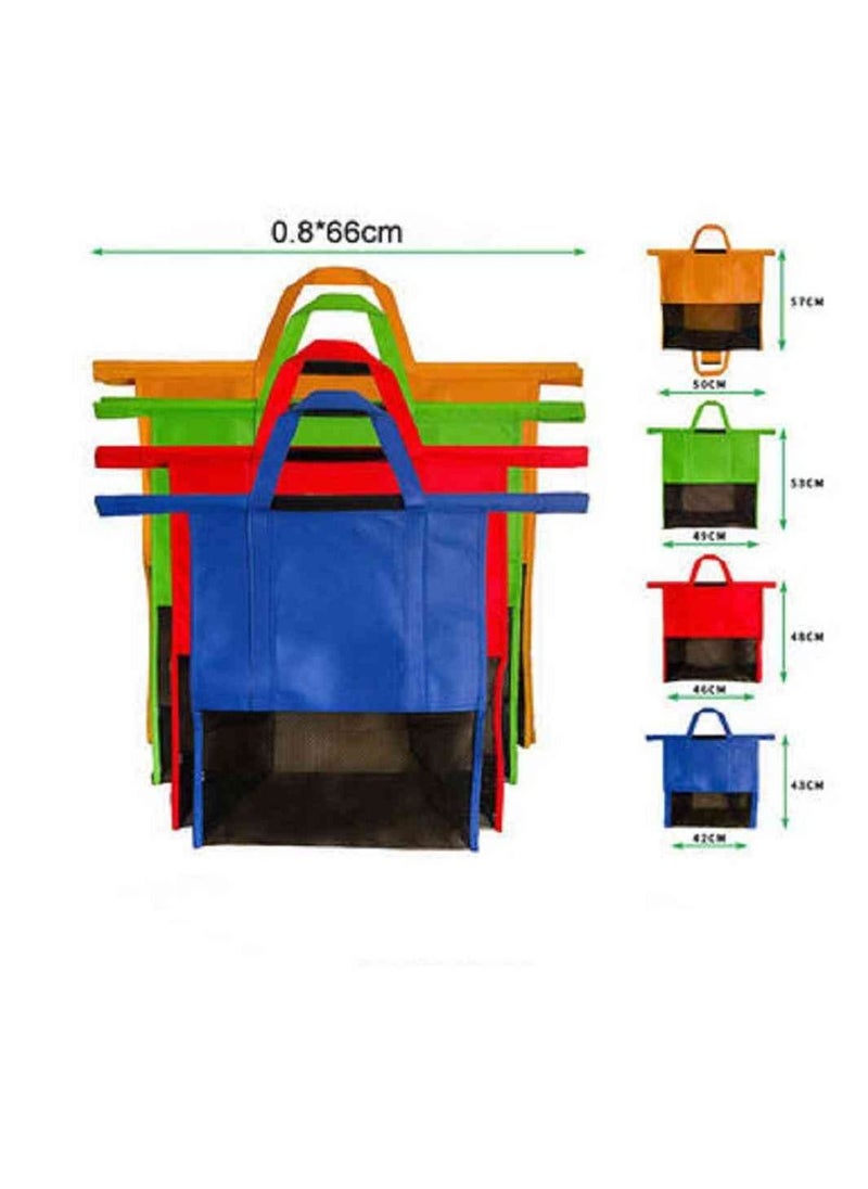 UKR - UKR Set of 4 Shopping Bags - Eco-Friendly Reusable Tote Bags for Groceries and Everyday Use - Image 1