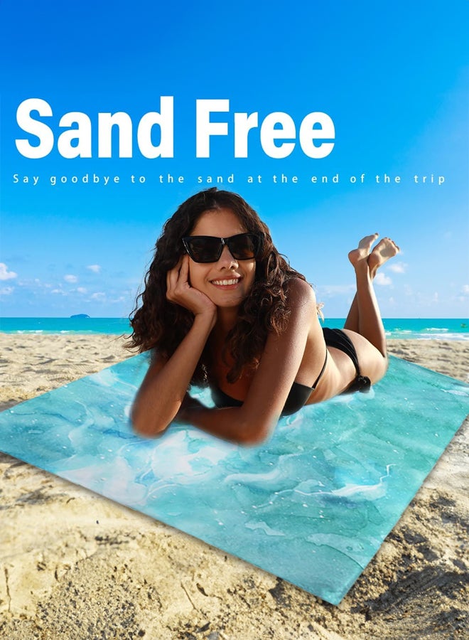 شبيلي منشفة شاطئ كبيرة الحجم من الألياف الدقيقة مقاومة للرمل وتجف بسرعة، منشفة سفر رائعة للمسبح، خفيفة الوزن قابلة للغسل في الغسالة، ماصة بقياس ‎140×70‏ سم، ناعمة للكبار والأطفال للسباحة واليوغا والتخييم - Image 5