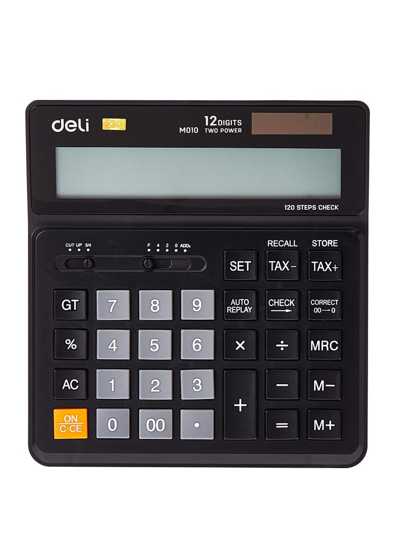 Deli آلة حاسبة مكتبية مكونة من 12 رقمًا مع وظيفتي الطاقة والضرائب - Image 2