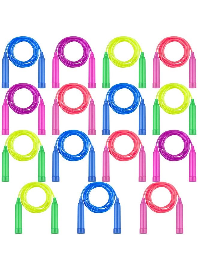 Elcoho 15 Pack Colorful Kids Jump Rope Set Adjustable Plastic Kids Jump Rope Skipping Rope Outdoor Jump Ropes Great Party Favor - Image 4