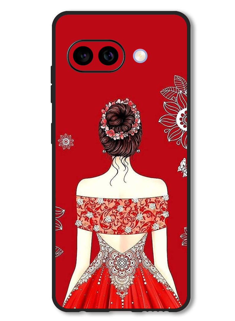 Theodor Case Compatible with Google Pixel 9A Protection Shockproof Bumper Cover Cute Ladyy - Image 1