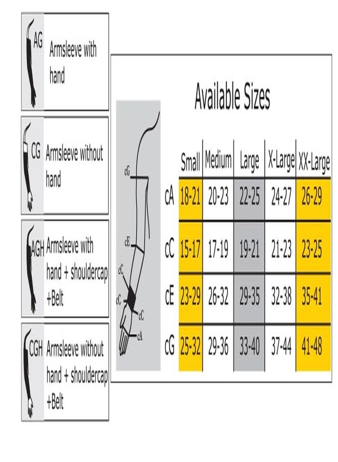 Comprezon Lymphoedema sleeves class 2 Armsleeve with hand Large - Image 3