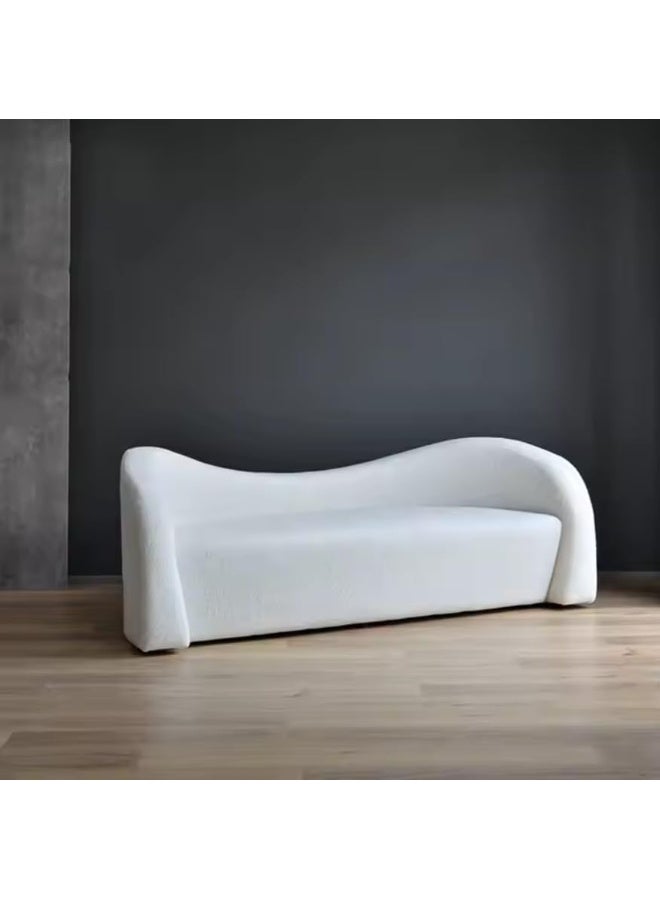 Zayn comforts Minimal Space-Saving 3-Seater Boucle Sofa with Matching Chair - Image 2