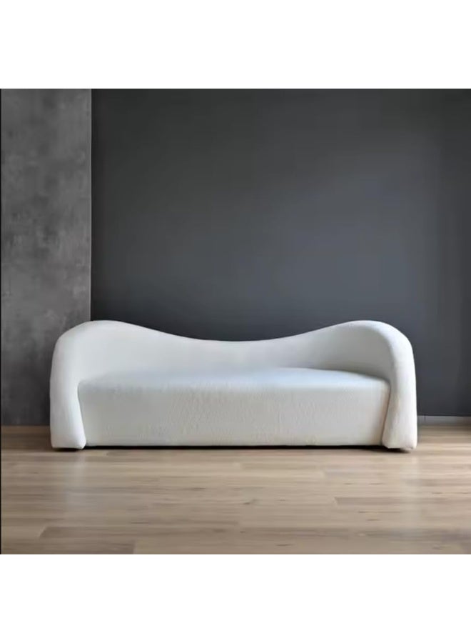 Zayn comforts Minimal Space-Saving 3-Seater Boucle Sofa with Matching Chair - Image 3