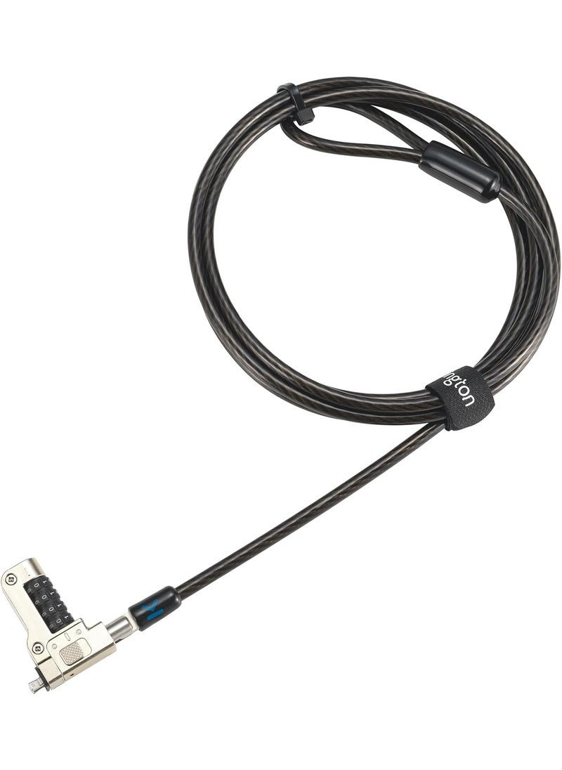 Kensington Kensington Slim N17 20 Combination Laptop Lock for WedgeShaped Slot Dell Laptops K65094WW  - Image 1