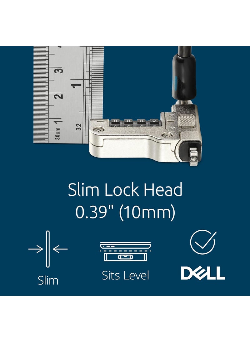 Kensington Kensington Slim N17 20 Combination Laptop Lock for WedgeShaped Slot Dell Laptops K65094WW  - Image 3