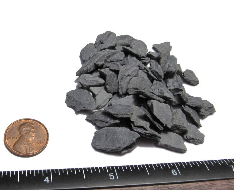 Small World Slate & Stone Natural Slate Stone - 1/4 to 1/2 inch Slate Gravel for Aquascaping Aquariums, Miniature or Fairy Garden, Aquarium, Model Railroad & Wargaming (1) - Image 2