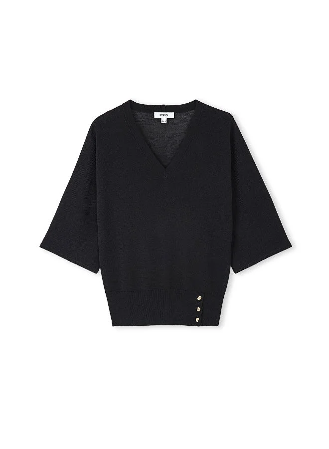Ipekyol  Relaxed Fit Buttoned Knit Top for Women | Best Price UAE
