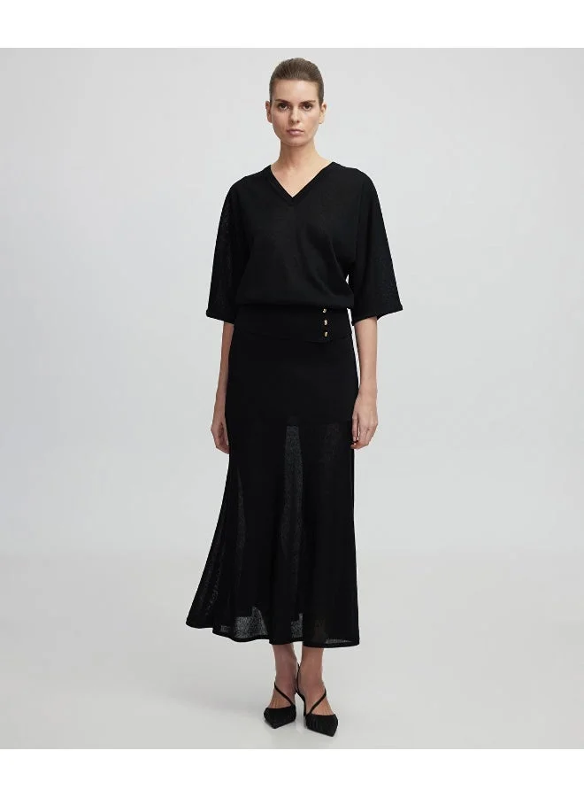 Ipekyol  Relaxed Fit Buttoned Knit Top for Women | Best Price UAE