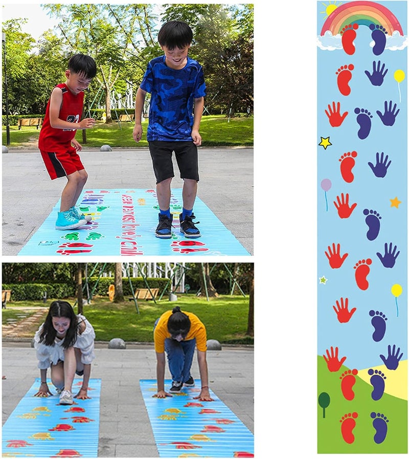 klarako Hand Foot Game Pad, Anti Slip Texture, Hand & Foot Hopscotch Decal Wear Resistant for Boosting Gross Motor Skills, Sensory Play, Indoor Active Games B - Image 2